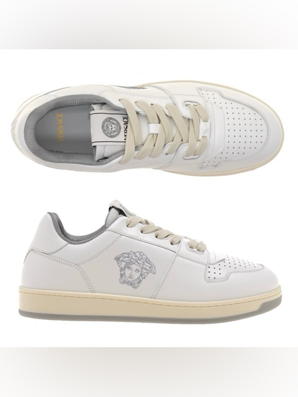 VERSACE Medusa Low-Top Sneakers - White